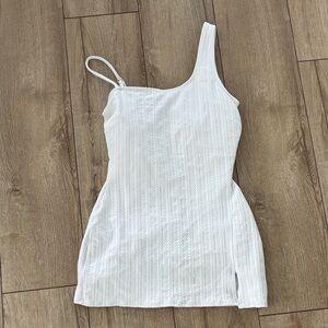 Beach Riot White One-Shoulder Dress